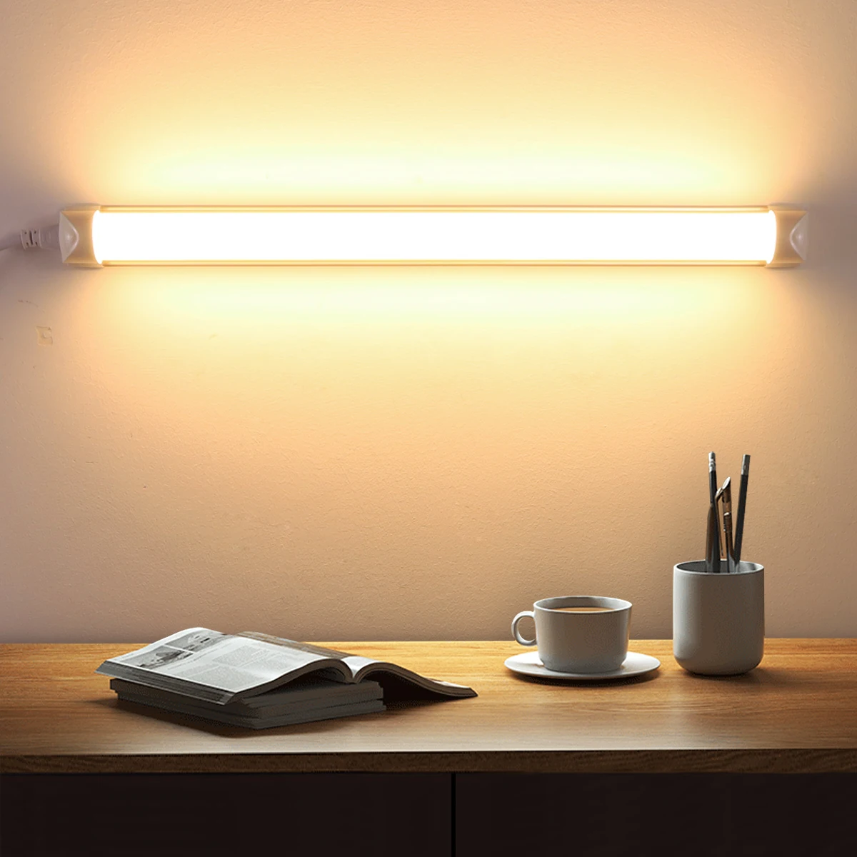 

1.64FT 50CM 25W AC220V Led Fluorescent Light Energy Saving 1-6Pcs T8 LED Tube For Kitchen Dining Room Garage Shop Lighting ﻿