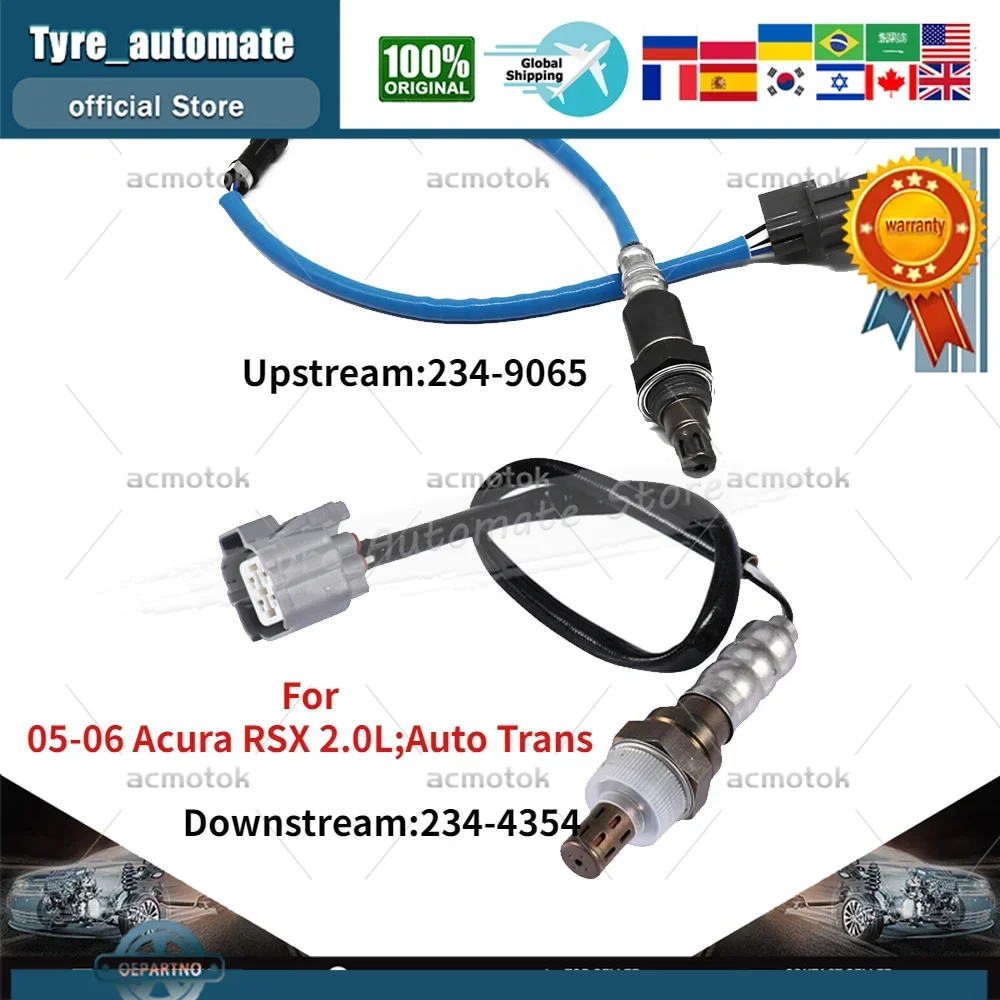 

2 шт. датчик кислорода O2 вверх и вниз для Acura RSX 2.0L 2005-2006 годов Auto Trans