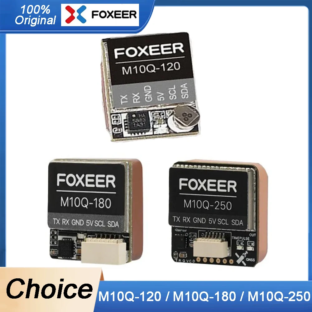 

Foxeer M10Q-120 / M10Q-180 / M10Q-250 M10 Встроенная GPS-антенна с двумя протоколами QMC5883 Компас Керамическая антенна для радиоуправляемого самолета FPV Drone