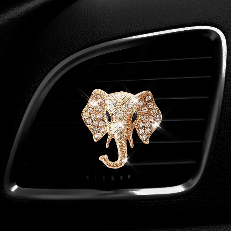 Nuovo stile elefante bottiglia di profumo auto aria condizionata uscita profumo auto profumo auto interni accessori fragranza auto