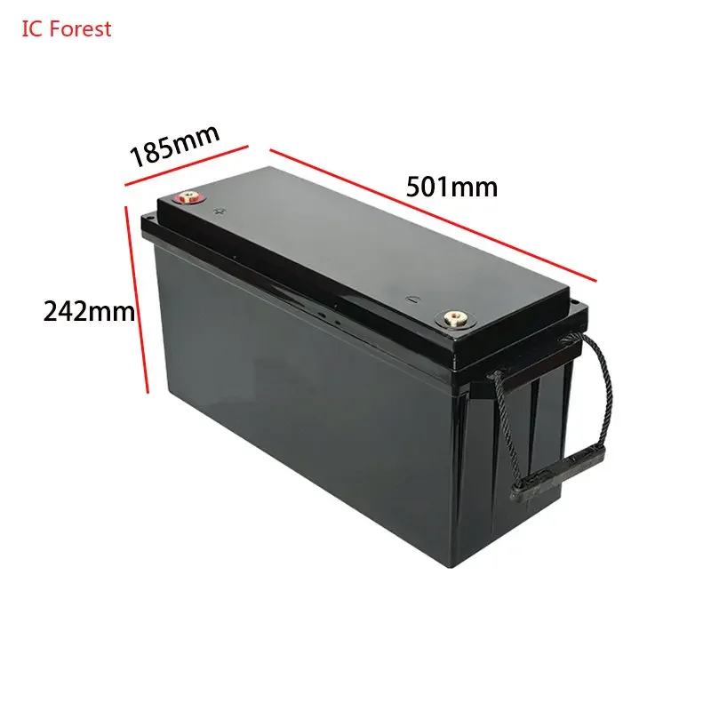 12V 24V 150ah 180Ah 200Ah 280Ah 320Ah Lifepo4 Solar Cells Storage Boxes Case Yachts RV Battery Plastic Waterproof Storage Box