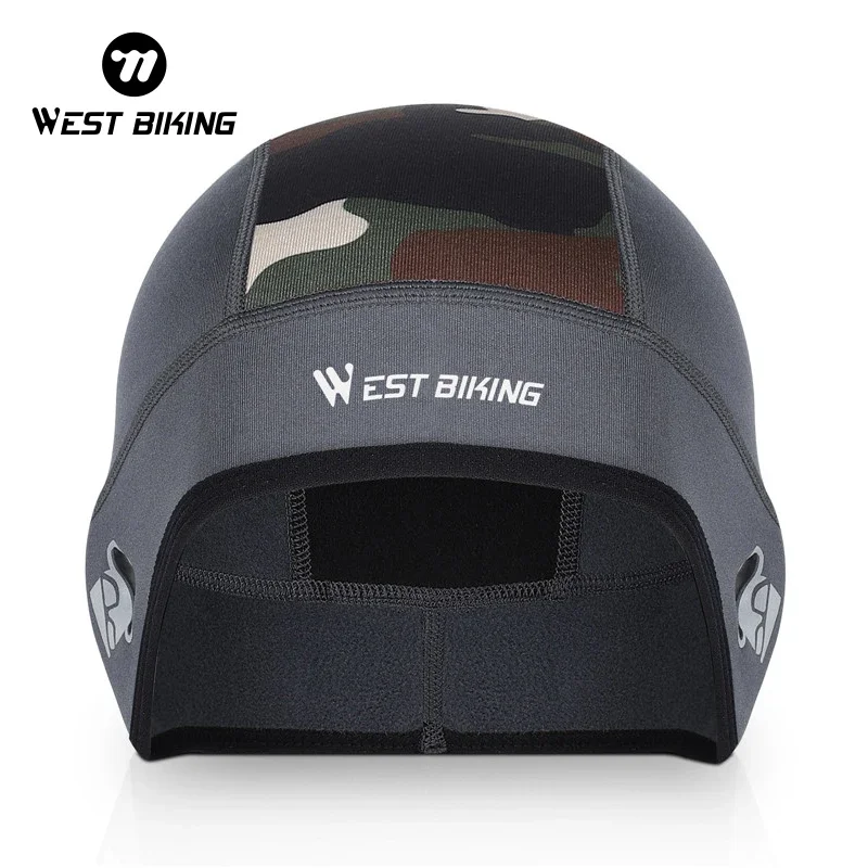 WEST BIKING Winter Cycling Cap Thermal Windproof Sport Cap Running Skiing Motorcycle Riding Hat Men Women MTB Road Bike Headwear