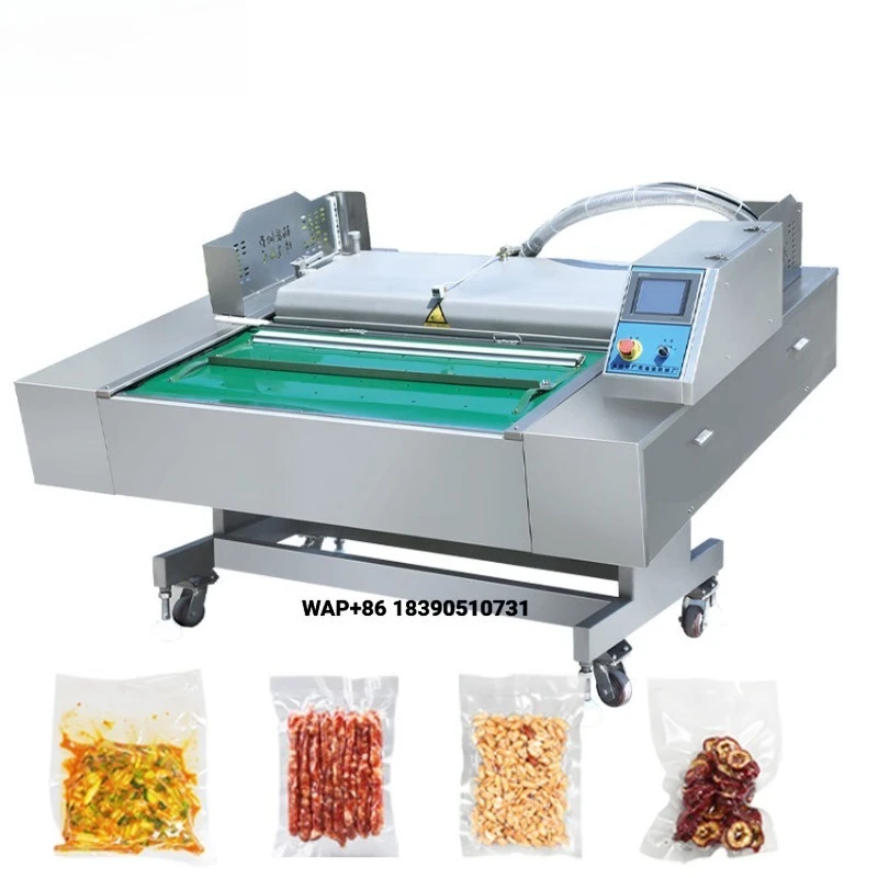 Scrooling Vaccum Packer Automatic Filling and Sealing Machine Line Vacuum Sealer Machine for Food Meat Snack