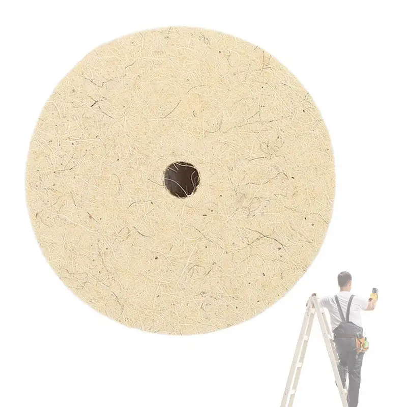 Polishing Wheel For Drill Wool Felt Buffing Wheel Arbor Hole Wool Felt Buffing Wheel For Rotary Tool Polishing Kit Buffing Wheel