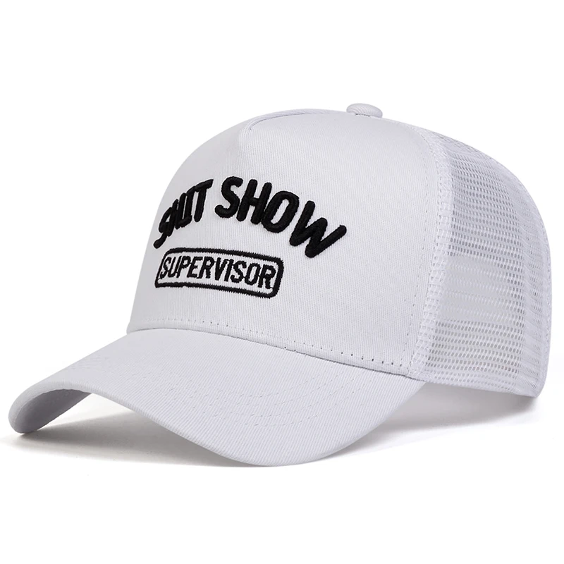 Unisex SHIP SHOW Letter Embroidery Baseball Net Caps Spring and Summer Outdoor Adjustable Casual Hats Sunscreen Hat