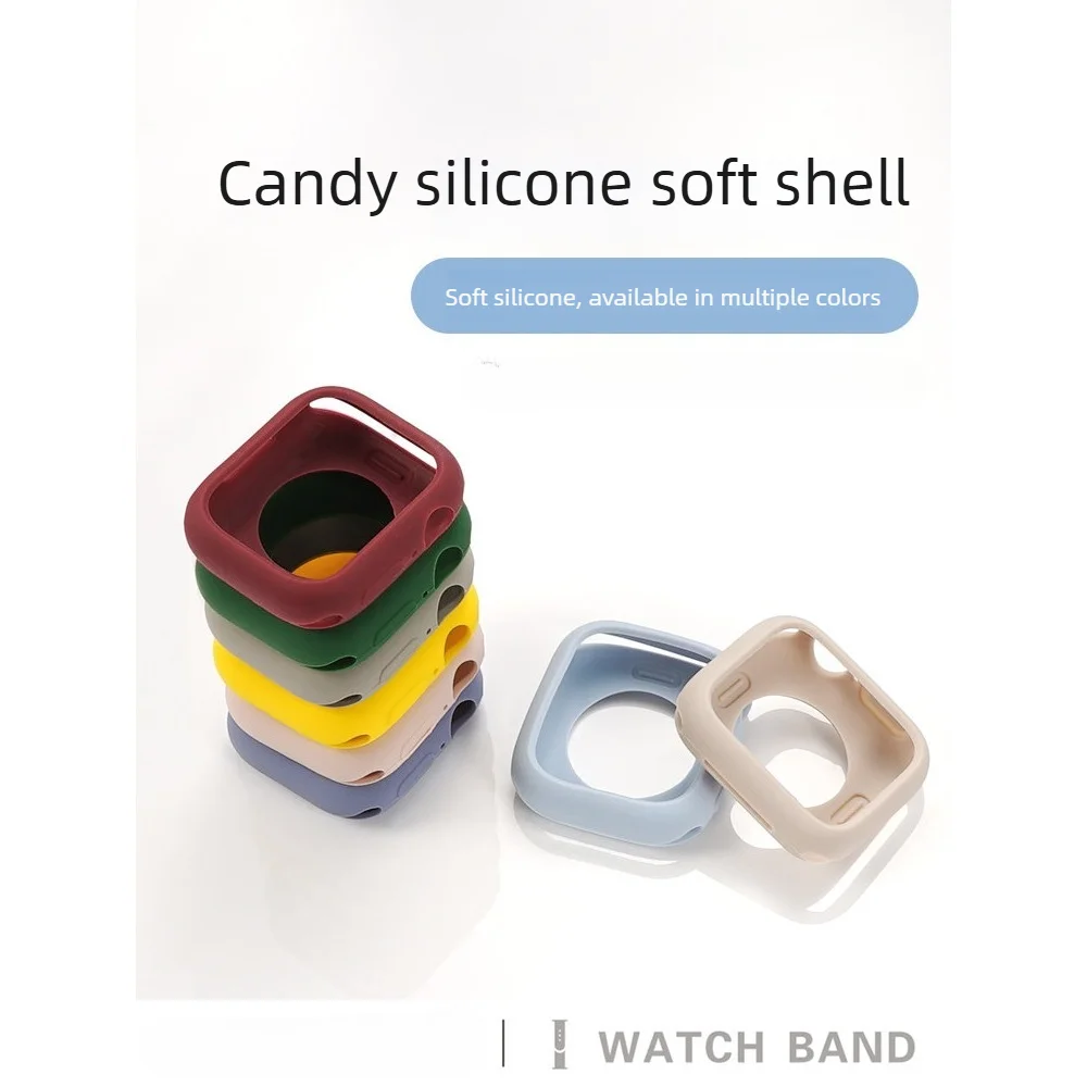 Slim Silicone Case Compatible with Watch 11 9 10 Ultra Soft Shockproof Scratch Resistant Protective Cover