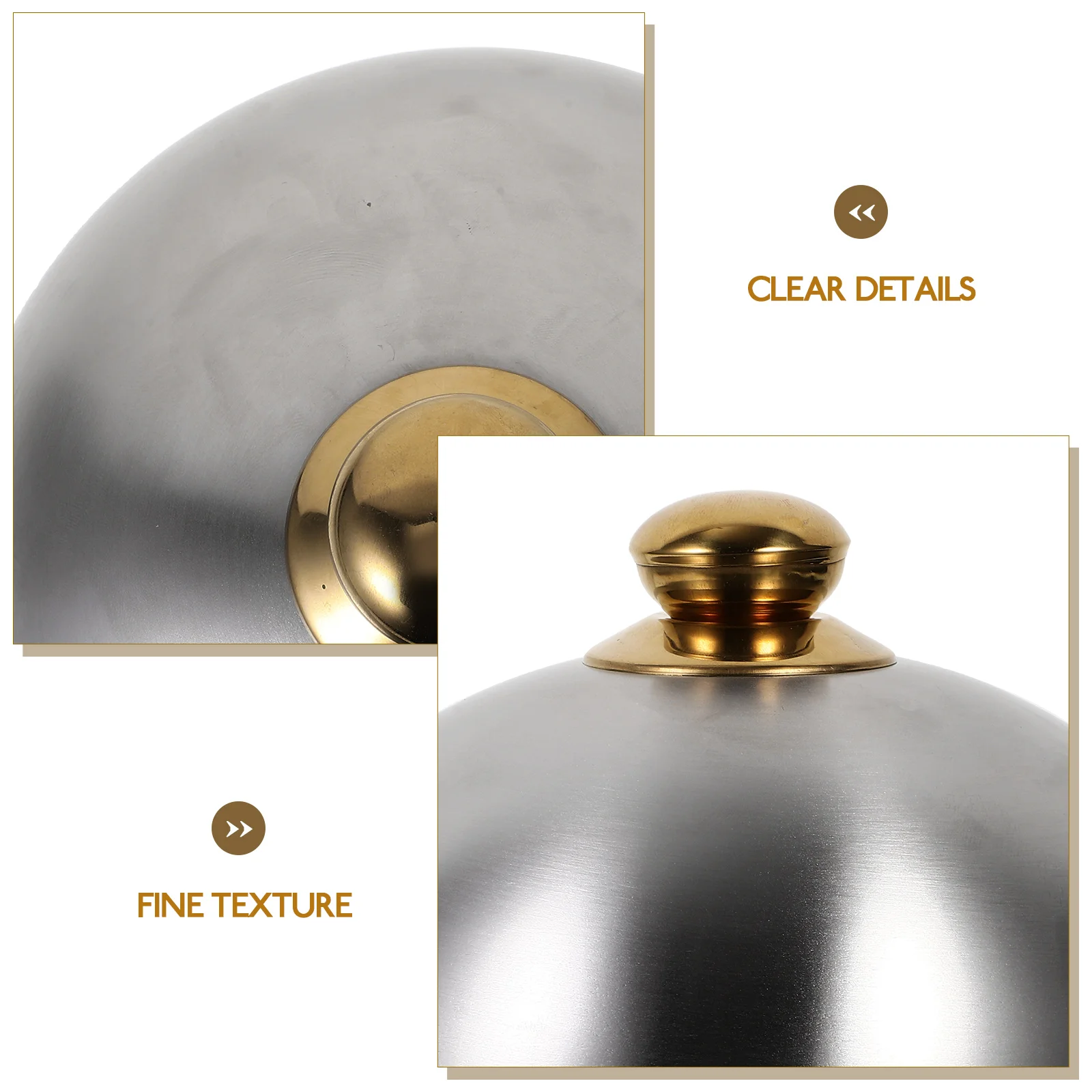 

Stainless Steel Food Dome For Kitchen Bbq Steak Serving Household Restaurant Protection Hygienic Meal Cover Anti-Splashing