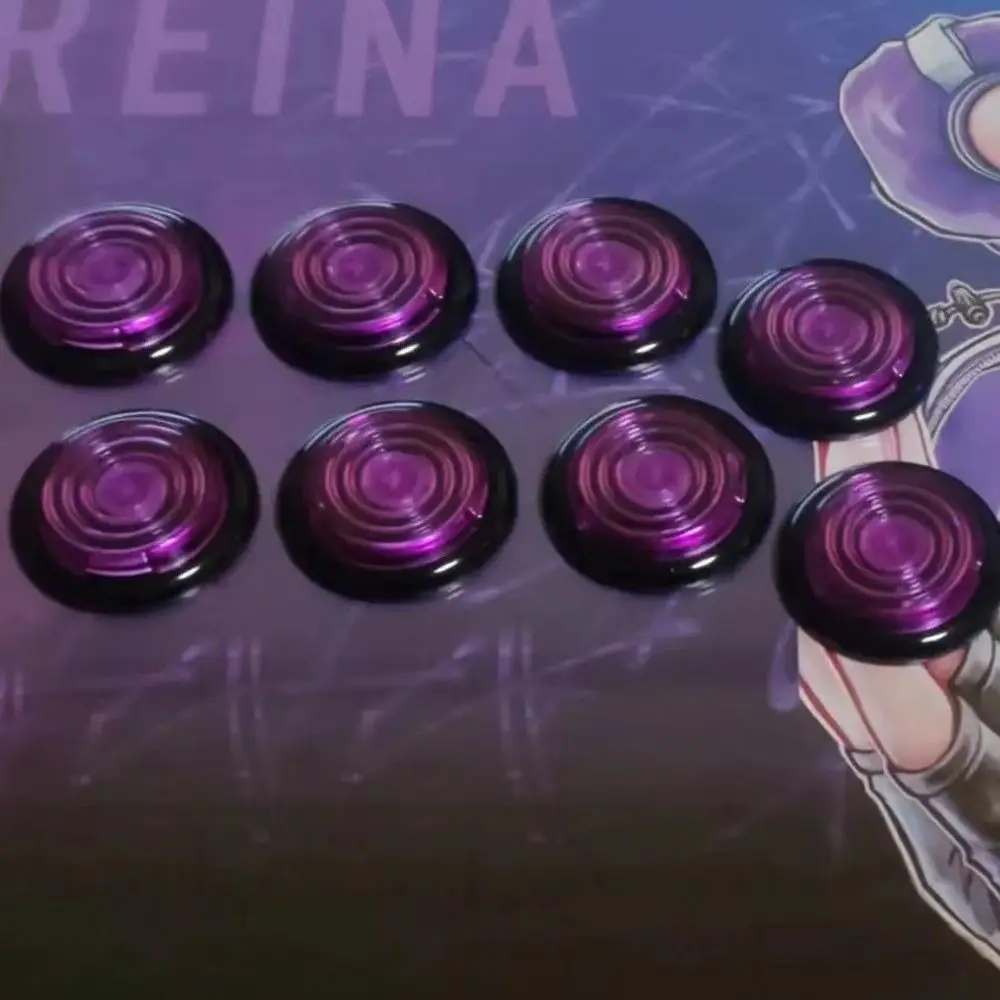 2.8mm Hot Plug Mechanical HITBOX Arcade Button Clear Black Frame Cherry MX Arcade Joystick Button for Street Fighte 6
