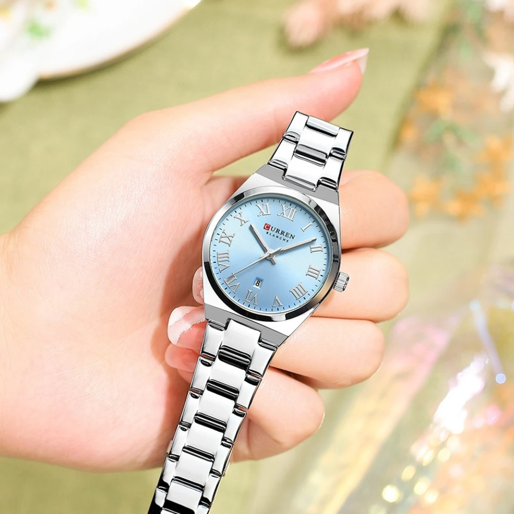 Curren 9095 Fashion Luxury Women's Watch Calendar Waterproof Steel Strip Watches for Women Relojes Para Damas Relogio Feminino