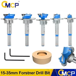 Hinge Hole Opener 15-35mm Adjustable Carbide Drill Bit Woodworking Position Hole Saw Forstner Drill Bit Boring Bit Wood Cutter