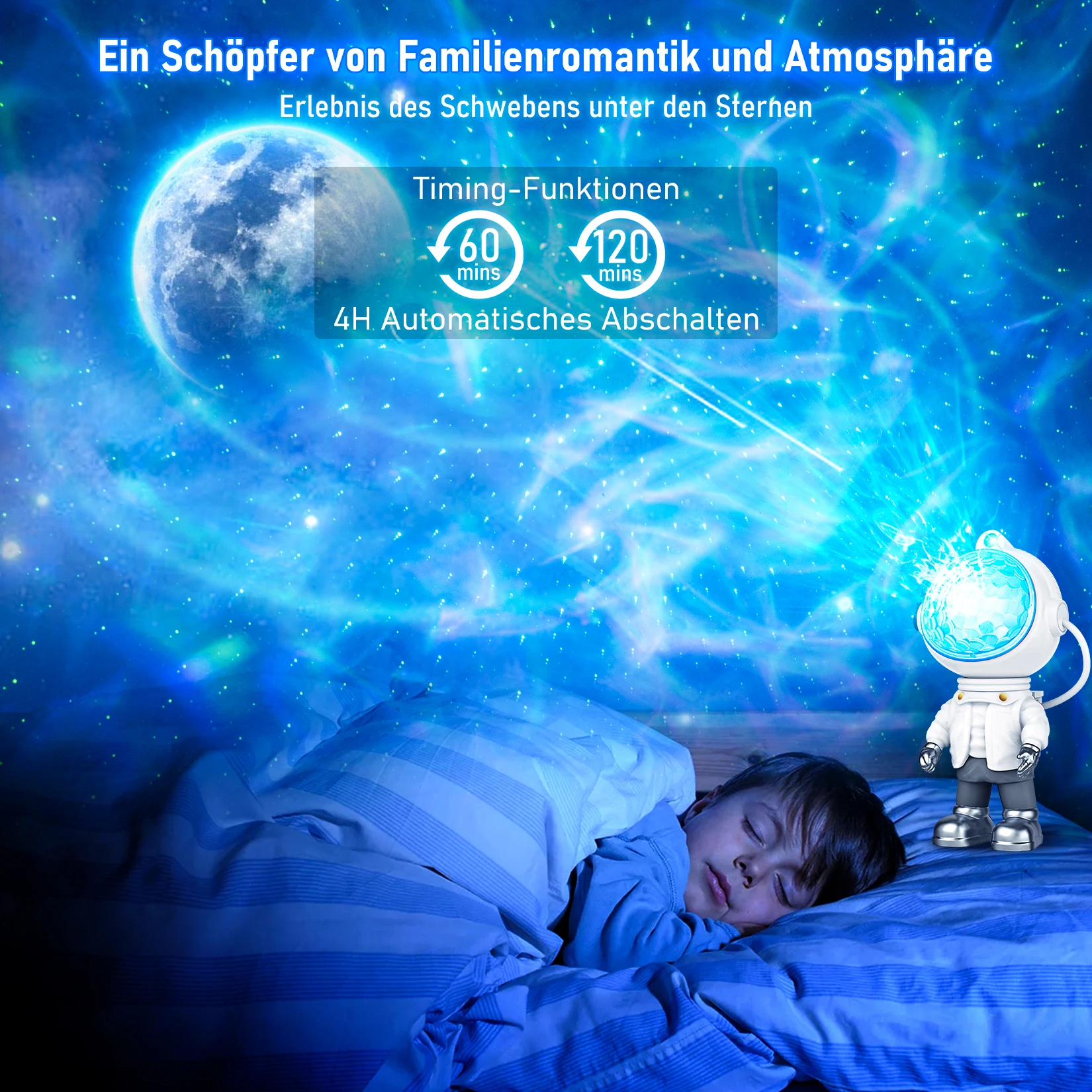 LED Star Projector Night Light Astronaut Galaxy Star Projectors Night Lamp Bedroom Decorative Night Lights For Children Gifts