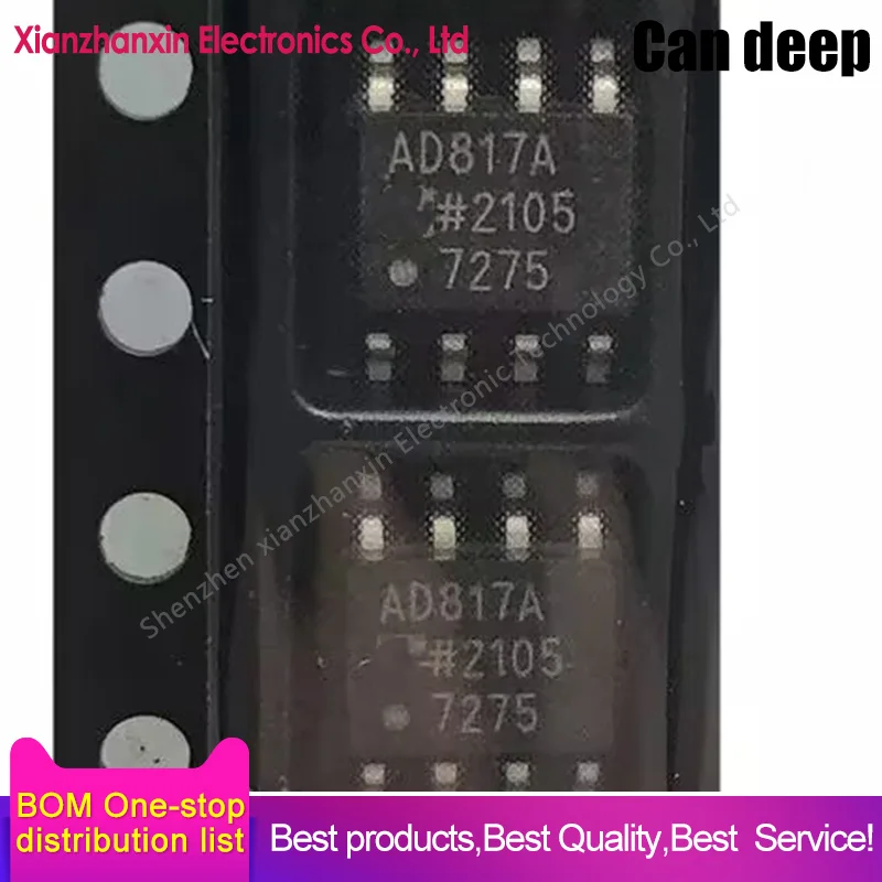 1PCS/LOT AD817ARZ AD817A AD817 SOP8 Operational amplifier chip