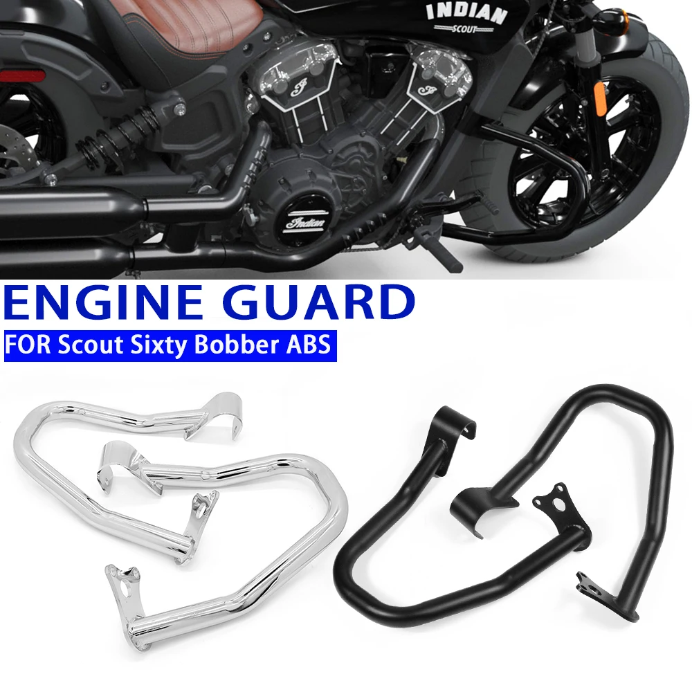 

Для Indian Scout 15-24 Scout Sixty Bobber ABS 16-24 мотоциклетный шоссейный бампер защита двигателя Crash Bars защита клетки для трюков