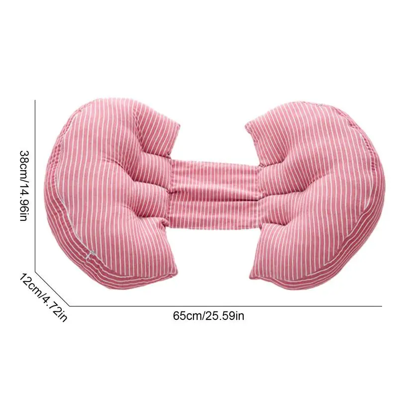 Almohada de maternidad de algodón esponjoso, almohada de tiro rellena, soporte de cintura para el embarazo, productos de maternidad para sala de