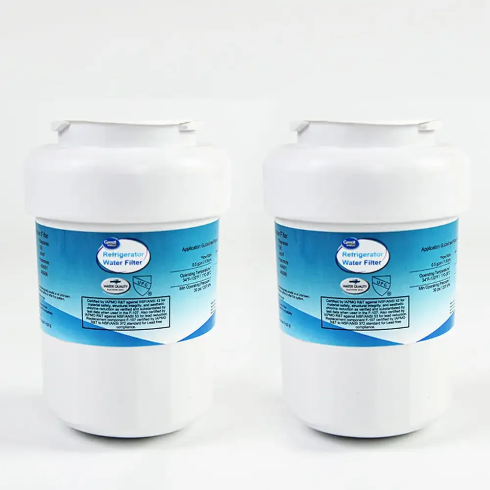 Great Value GE MWF Refrigerator FiIter, White, PACK 2. NSF 42&53 Certified, 300 Gal