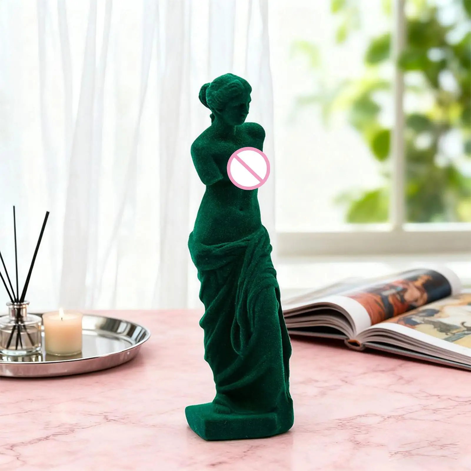Goddess Statue 28cm Modern Renaissance Resin Sculpture Resin Statues For Home Decor For Table Bookshelf Entryway Office