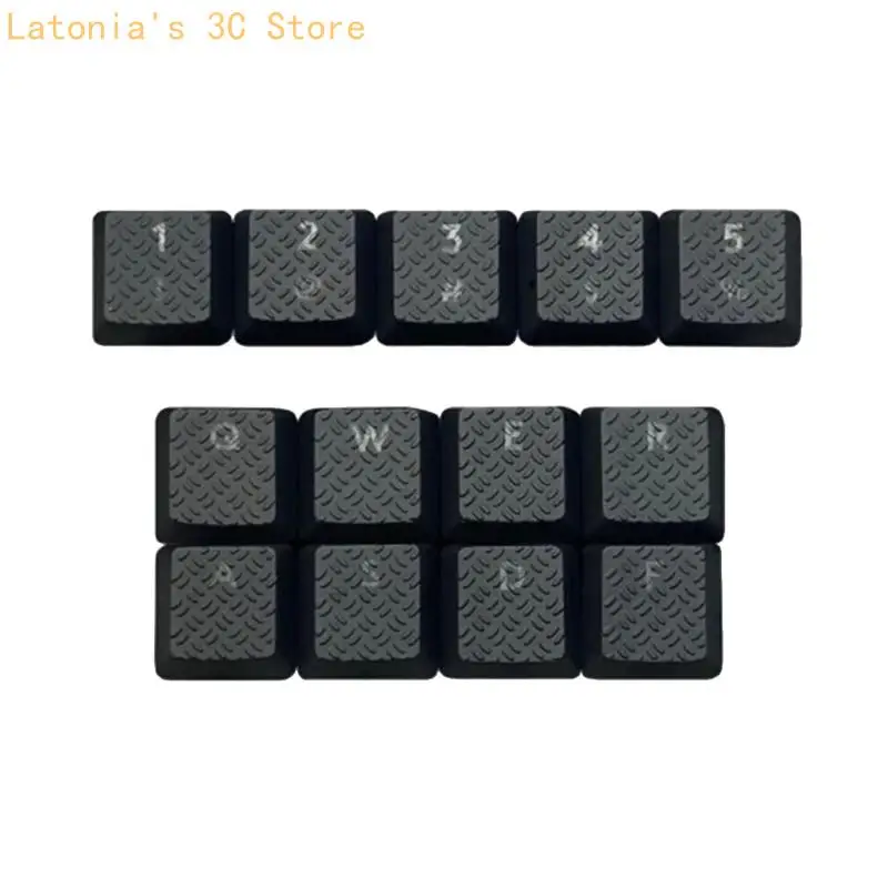 13Pcs Keycap Carbon Fiber Texture Rutschfeste Abdeckung für G915/G813/G815/G913 TKL X3UB – Detail 9