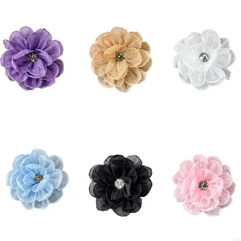 

652F Stylish Flower Brooches Versatiles Flower Decoration Dress Embellishment Clothing Accessories