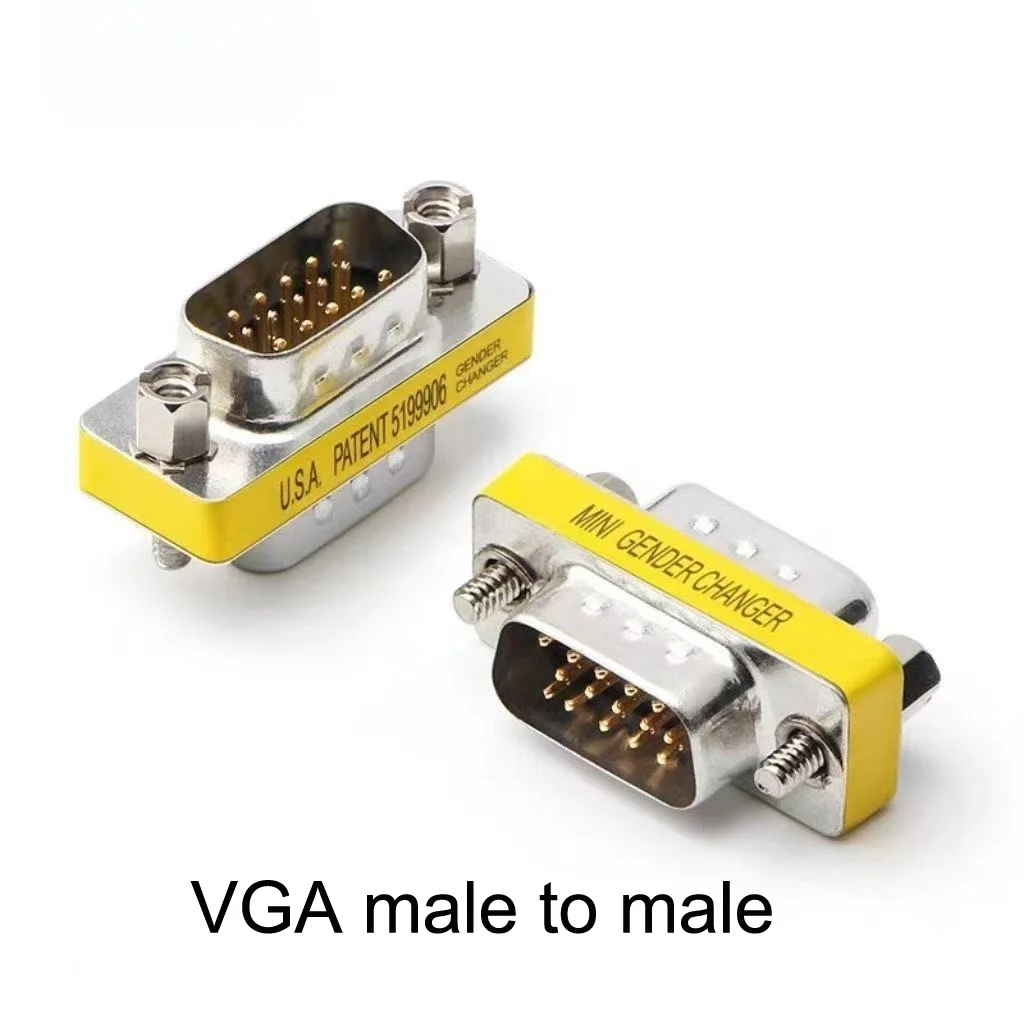 20PCS DB15 Male to Male Female VGA HD15 Pin Gender Changer Convertor Adapter 15pin adapter For Computer Monitor