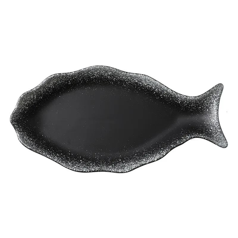 Japanese-style Home Ceramic Plate Hotel Creative Large Fish-shaped Plates Steamed Fish Steamed Fish Dish