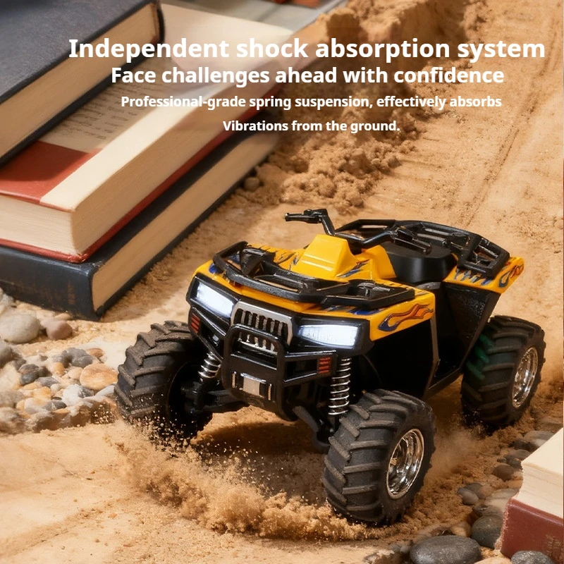 신제품 RC카 헝관 HG4-411 합금 비치 쇼크 흡수 사륜 원격 조종 오토바이 장난감 어린이 선물용