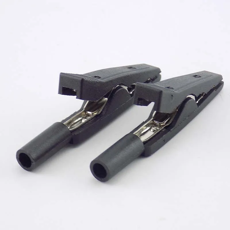 2 مللي متر الموز التوصيل التمساح كليب اختبار الرصاص موصل كابل التمساح معزول تحقيقات محول ل متعدد التمساح القلم C3 #4