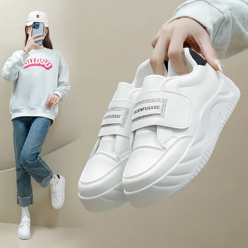 

Sneakers Women Shoes Female 2024 New Student Korean Edition Versatile Thick Soled Shoes Autumn Casual Shoes Zapatillas De Mujer