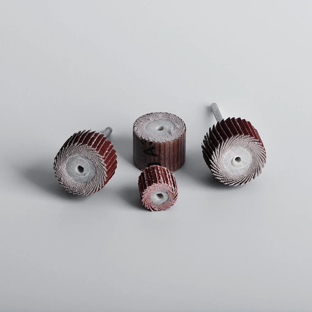 10PCS For Dremel Accessories Sandpaper Sanding Flap Polishing Wheels Sanding Disc Shutter Polishing Wheel For Rotary Tool
