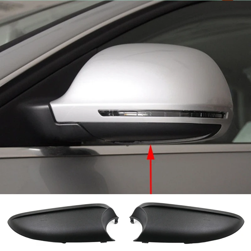 الجانب مرآة الغطاء السفلي لأودي A4 B8 2009-2012 A6 C6 2009-2011 Q3 2013-2018 مرآة الرؤية الخلفية السفلى قذيفة اكسسوارات السيارات