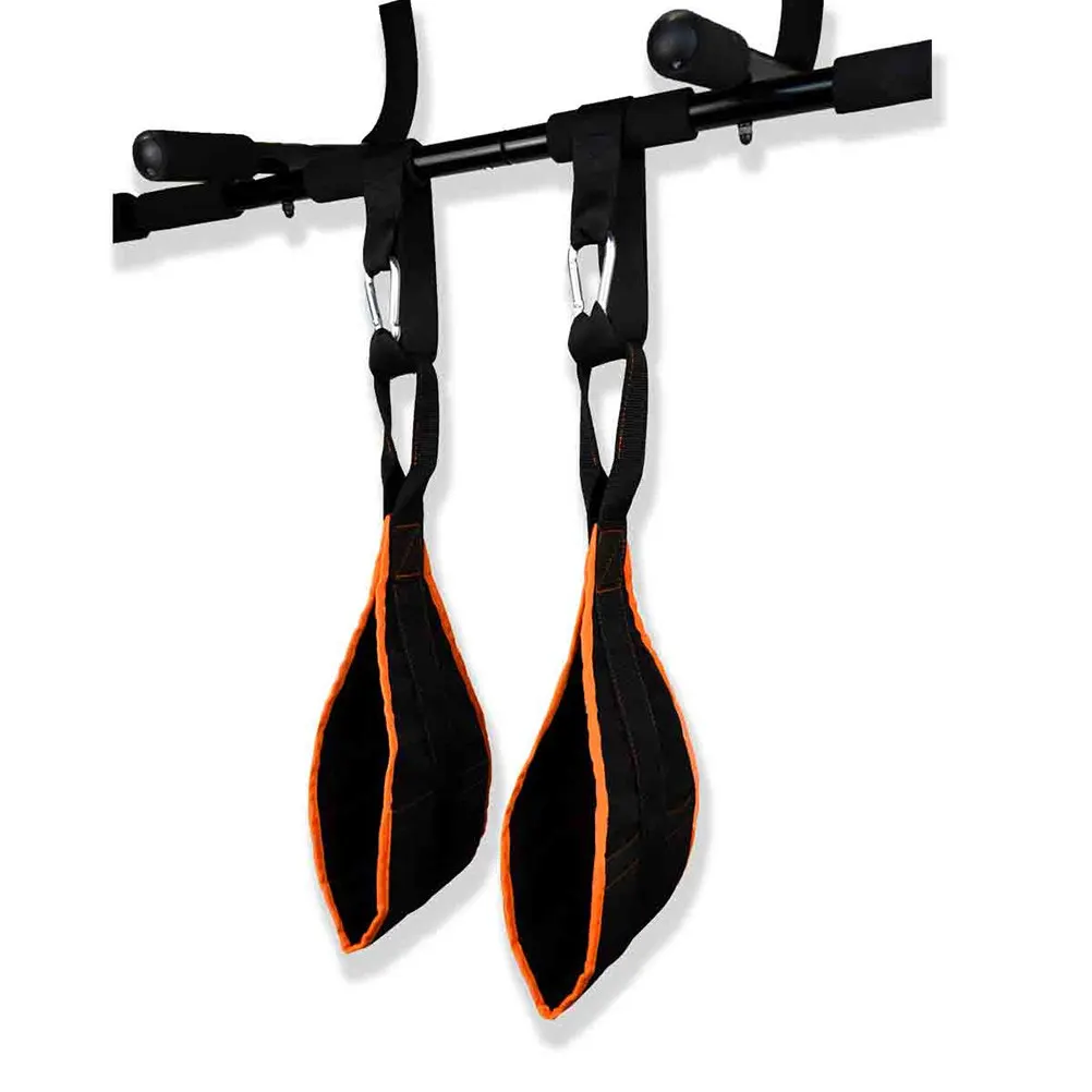 

Ab Sling Straps for Abdominal Exercise High-Strength Nylon Webbing Professional Stainless Steel Hook Sweat Rip Resistant Door