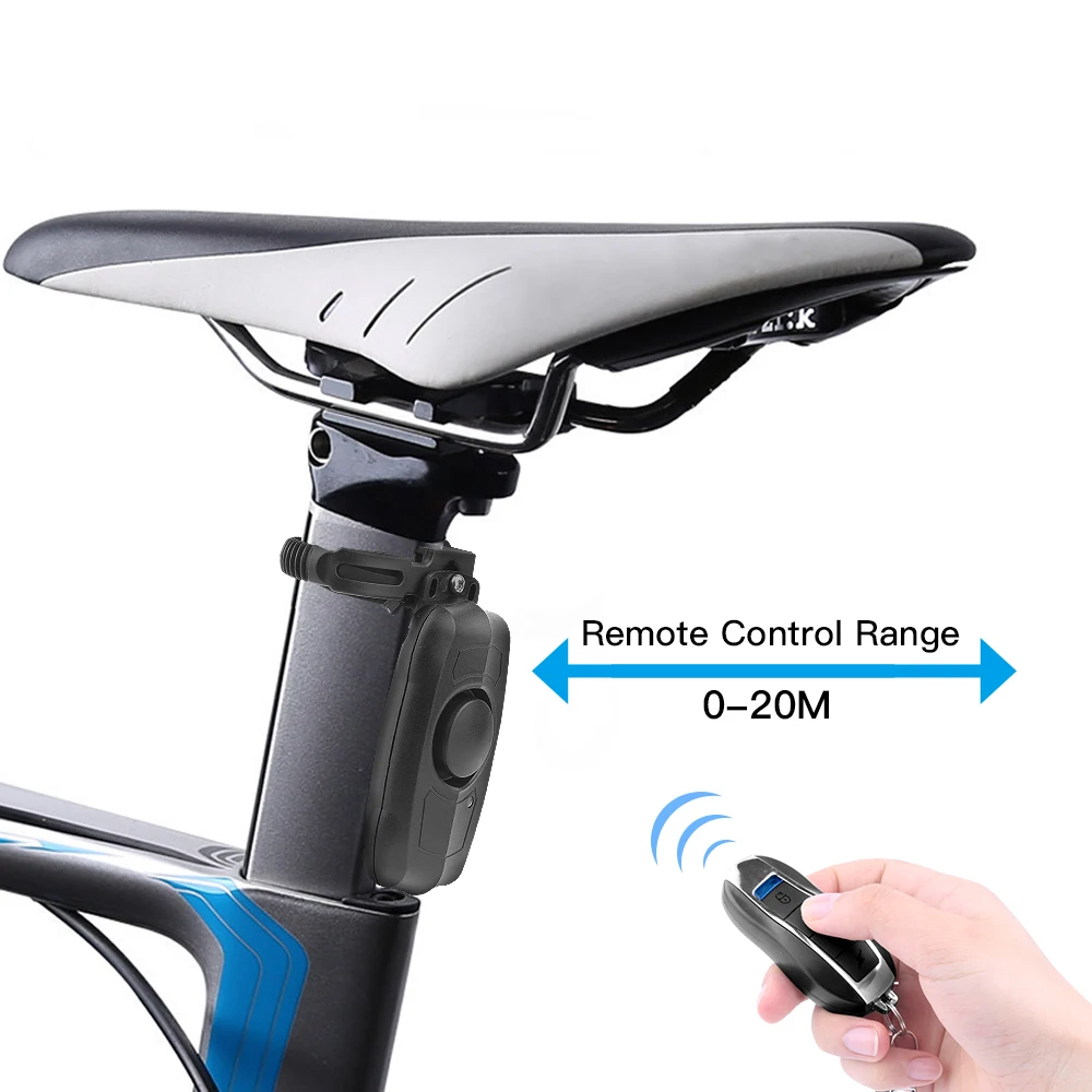 Hollarm USB Charging Bike Alarm Remote Control Security System Scooter Alarm For Motorcycle Anti-Theft Bicycle Vibration Alarm