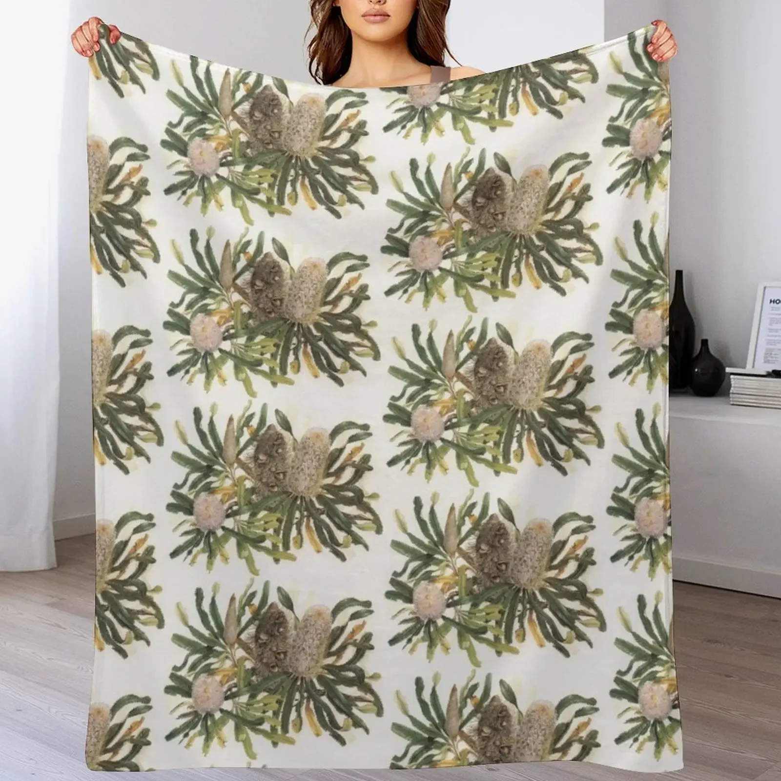 

Banksia serrata Throw Blanket Fashion Sofas Blankets For Baby Hairy Luxury Thicken Blankets