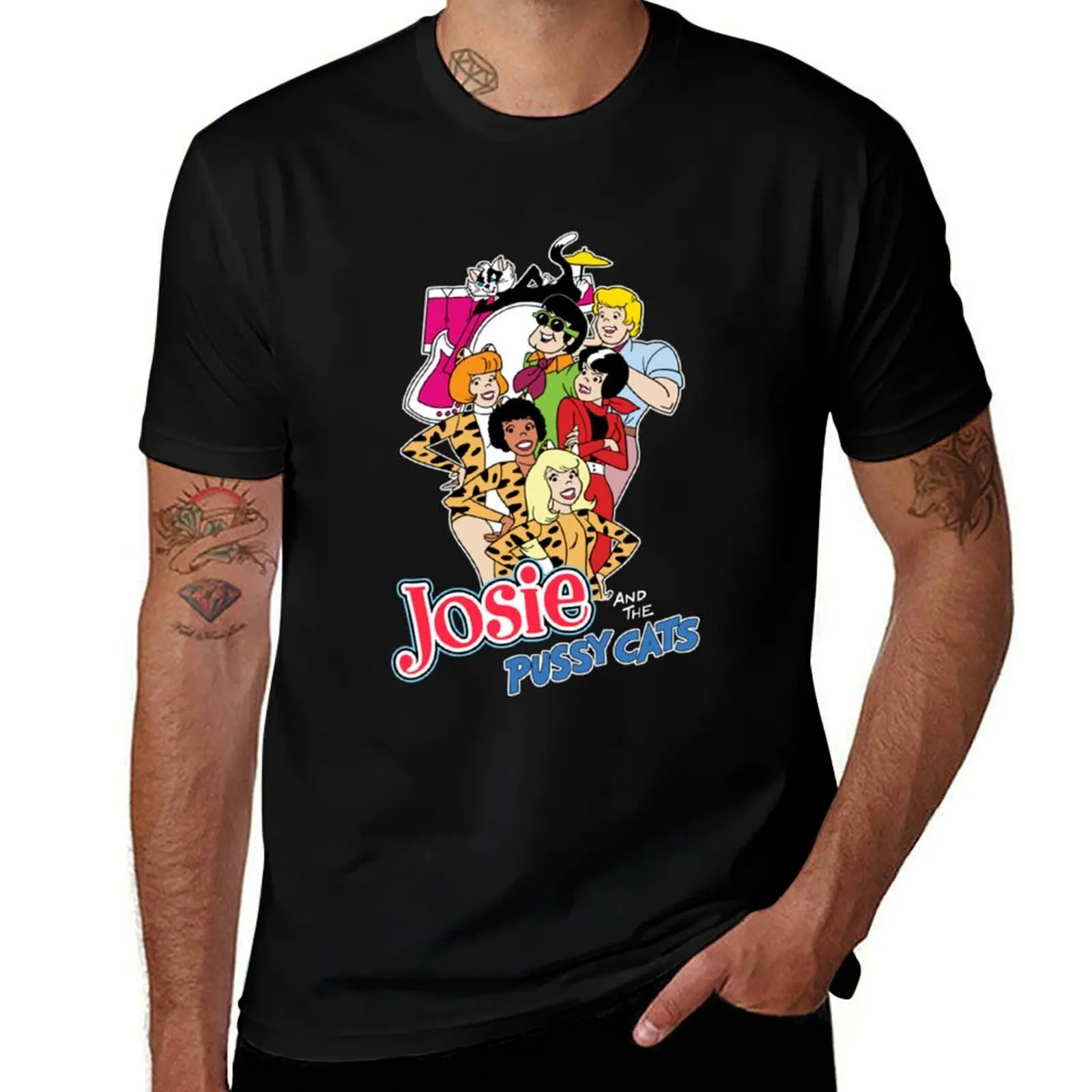 Josie & The Pussycats T-Shirt anime t shirts plus size clothes workout shirts for men