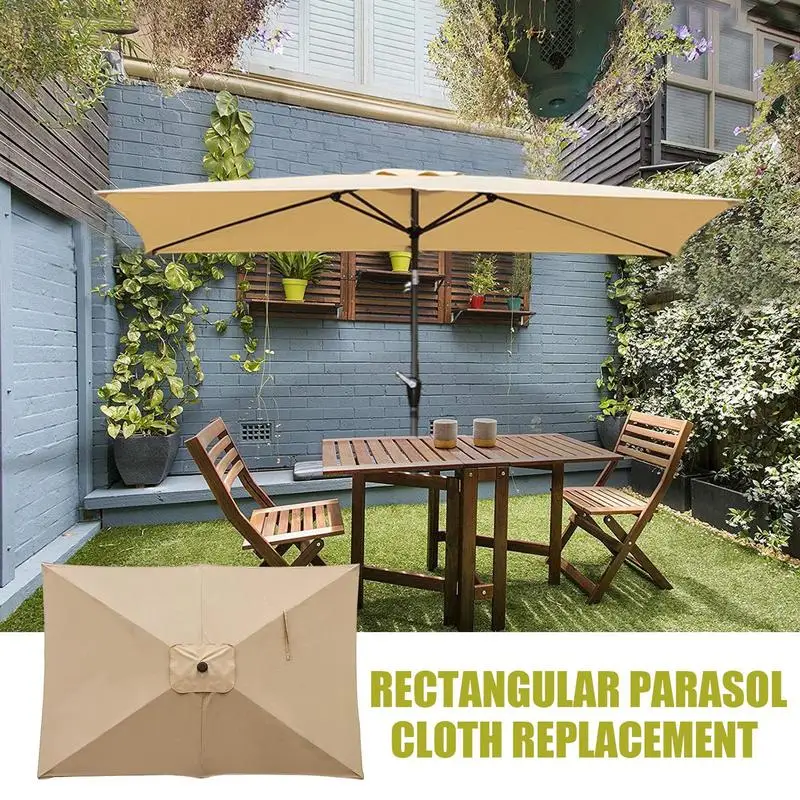 مظلة بديلة مقاس 6.6 × 10 قدم مظلة ناتئ مستطيلة شديدة التحمل مظلة ناتئ علوية للفناء الخلفي والخارجي #2