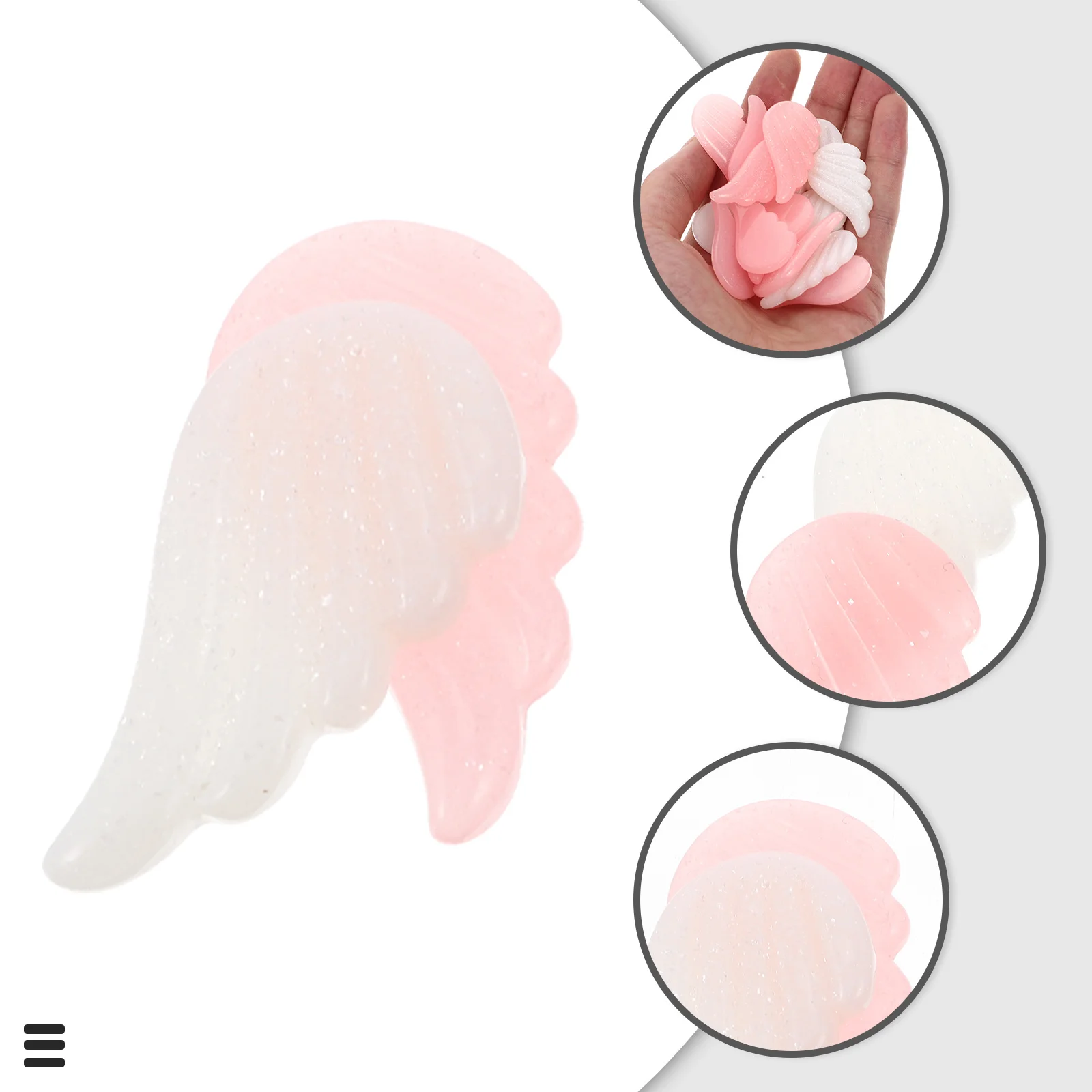 20 pezzi mini decorazioni in resina artigianale ornamento fai da te fermaglio per capelli fermaglio per capelli cassa del telefono fascino durevole leggero superficie liscia