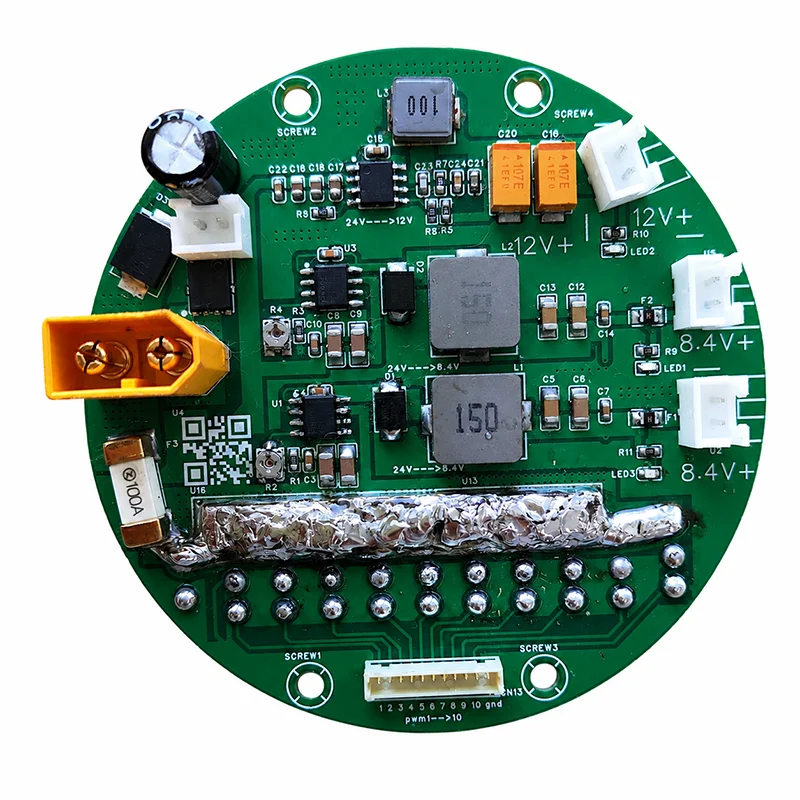 1PCS Underwater Robot High Current Integrated PDB Module 24V 100A Power Distribution Board for UUV/AUV/ROV DIY Modification