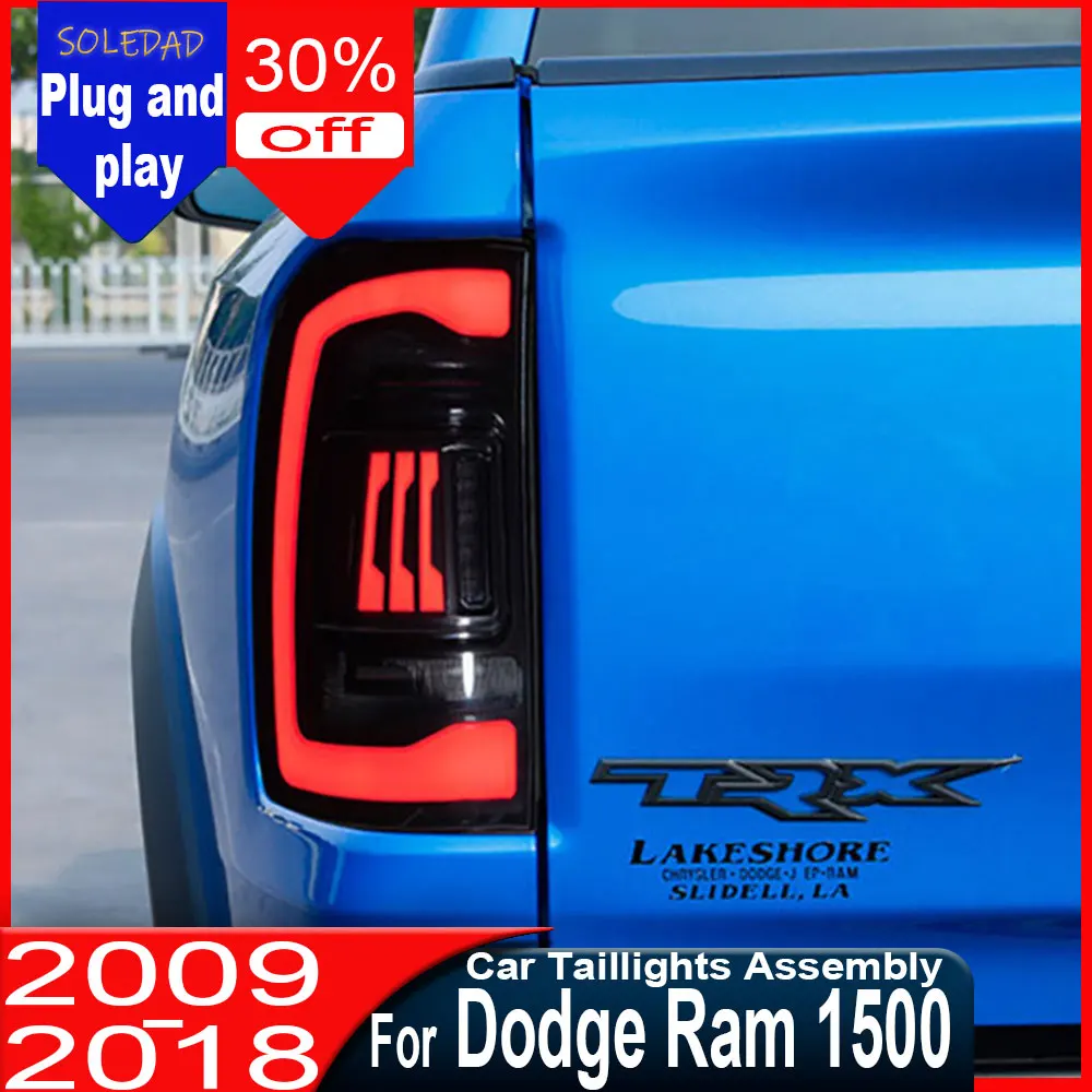 

Car Tail Light for Dodge Ram 1500 2009-2018 Pickup Truck Ram Modification Rear Tail Light Turn Signal with Flowing Ligh