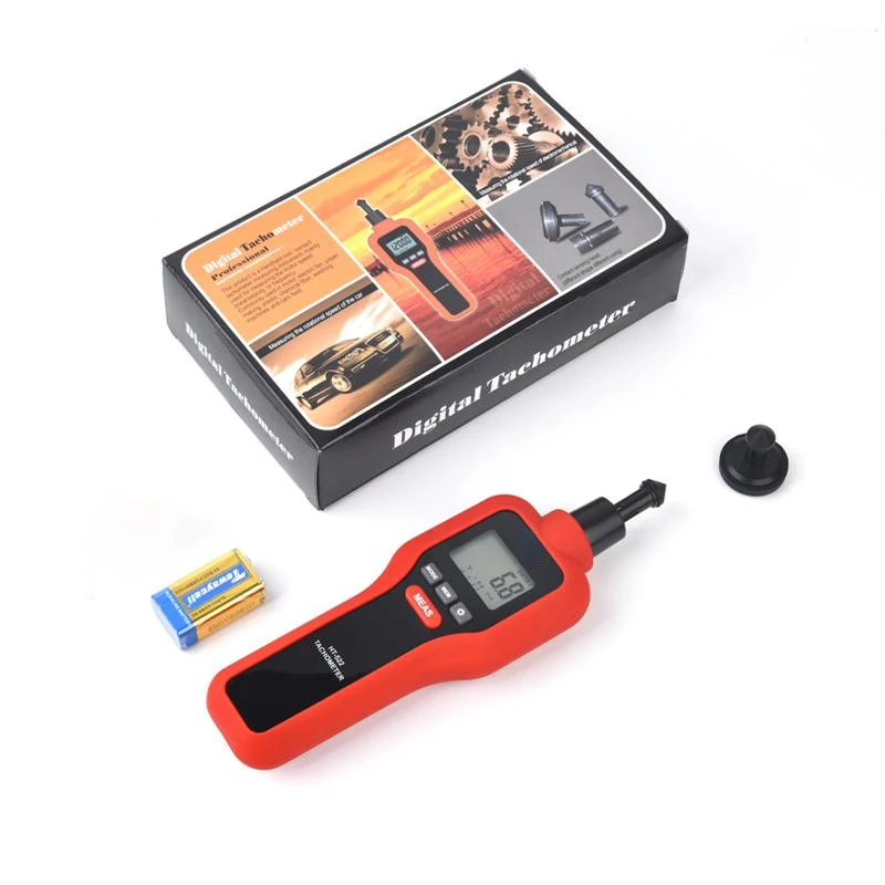 HT-522 Hand-held Digital Tachometer, Suitable for Automotive Laser Tachometer New LCD Display Handheld Tachometer Digital