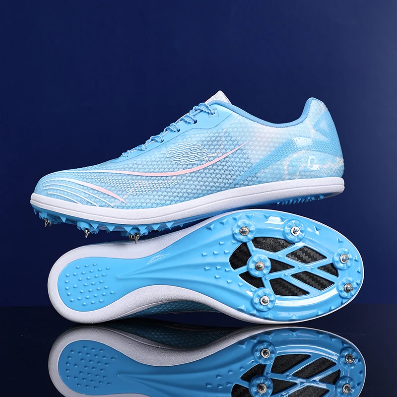 Brand Fashion Running Spikes Shoes Man High Quality Tracking Shoes Women Professional Luxury Sports Shoes Men spikes atletismo