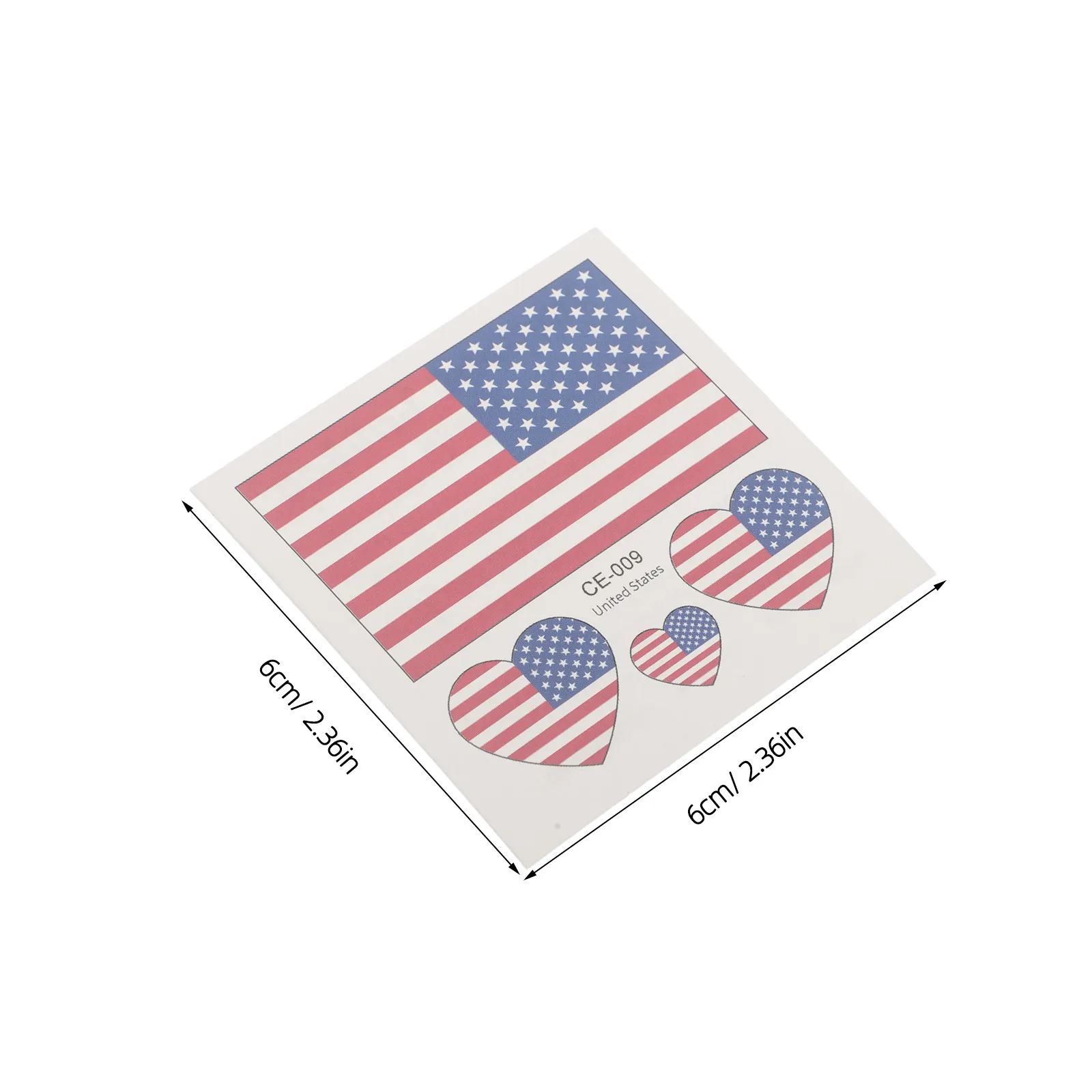 60Pcs Usa Flag Stickers For Barbecue Party Decorations Patriotic Face Tattoos Easy Apply Remove Temporary
