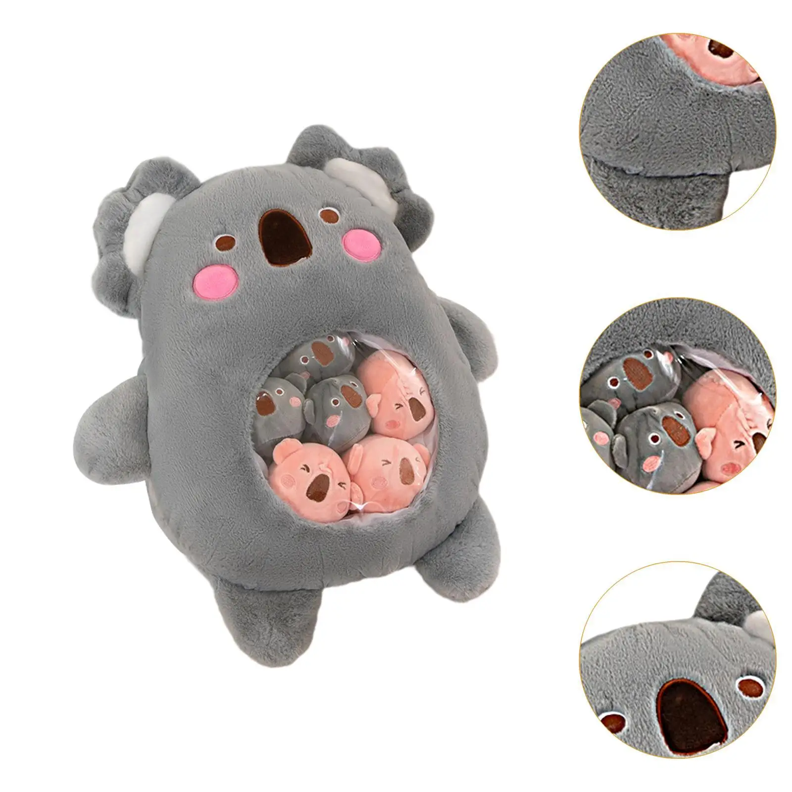 Muñeco de peluche extraíble coleccionable, decoración cómoda del hogar, Animal de peluche extraíble para Familia, niños, adultos, regalos para Niños, Niñas