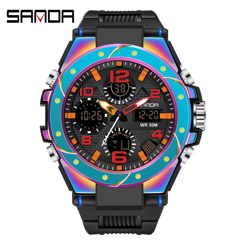 OUTLETSSanda-Montre électronique étanche pour étudiant, montre de sport simple coréenne, tempérament, tendance, nouveau, livraison gratuite