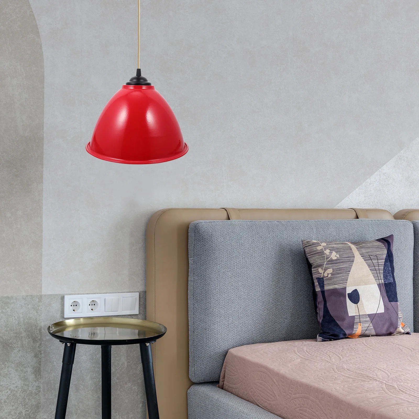 1Pcs Colorful Aluminum Ceiling Lamp Shade Modern Minimalist Pendant Light Cover for Home Restaurant Cafe Porch Decorative Indoor
