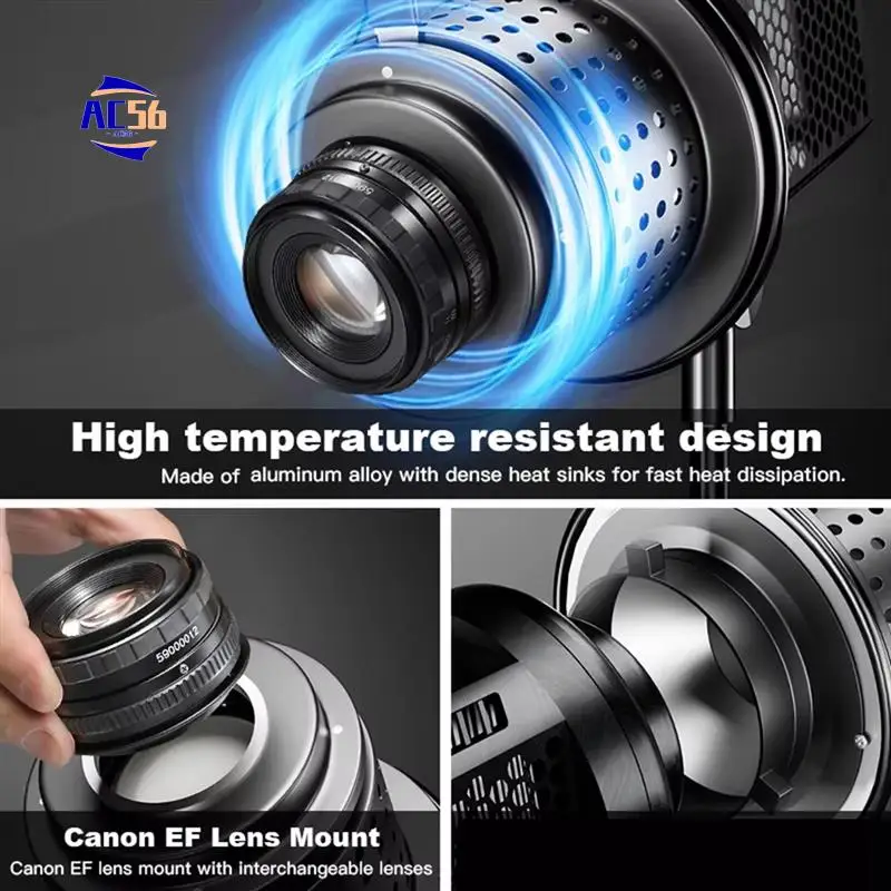 

AC56-OT1 Photograph Flash Snoot Conical Lens Mount For Godox Flash Light Professional Photography Accessories