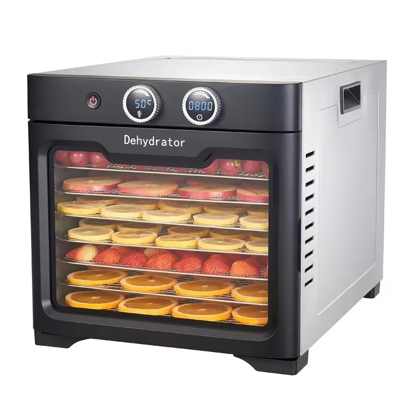 

220V 8 Trays Food Dried Fruit Machine Dryer For Vegetables Dried Fruit Meat Stainless Steel Dehydrator Fruit Drying Machine