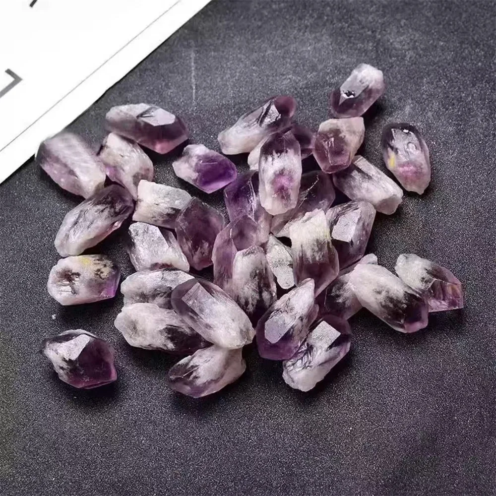 

Wholesale Bulk Natural Rock Quartz Raw Rough Healing Stones Amethyst Point Raw