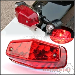 Motorcycle 12V Bulb Red Taillight E4 Emark Approved Lucas Style 525 Rear Tail Brake Lamp Stop Light For BSA Norton 1948-1955