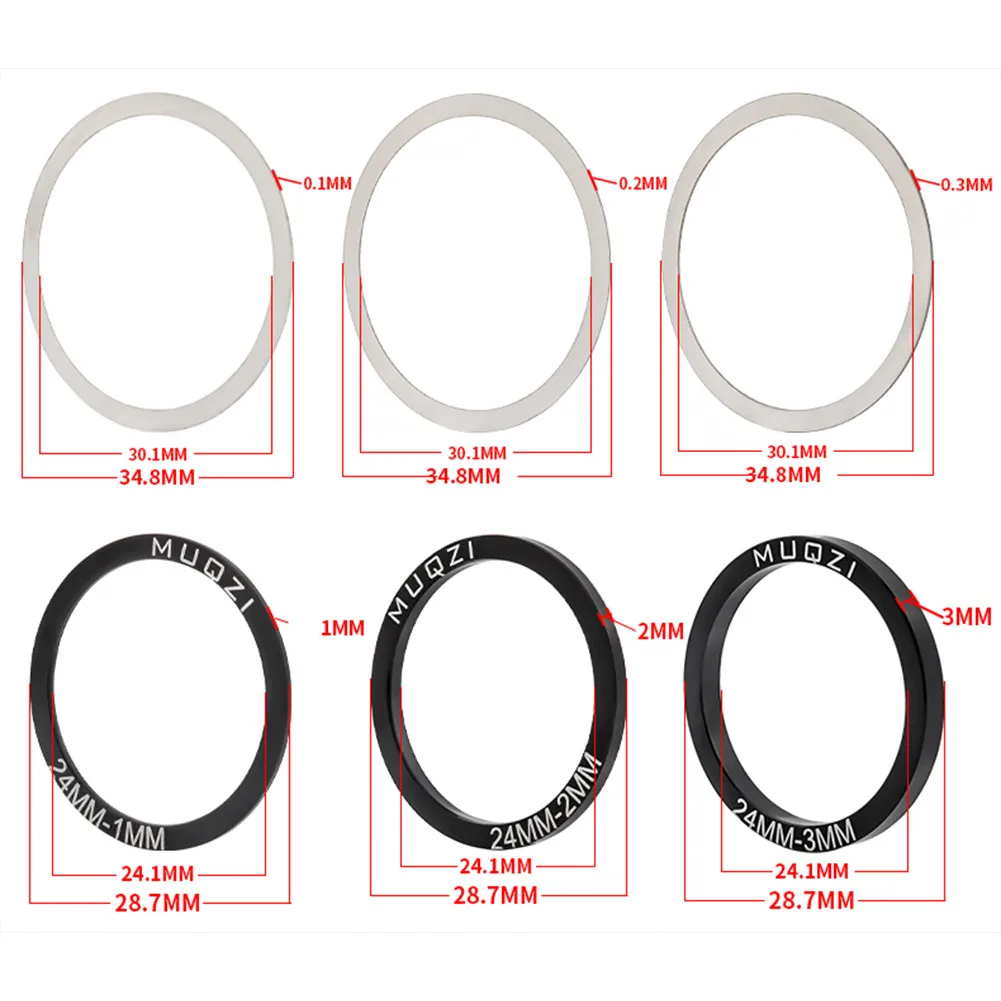 Arandela de manivela Bb86 91 92 Pf30 Bb30 24 29 30mm, espaciador de ajuste, accesorios de ciclismo