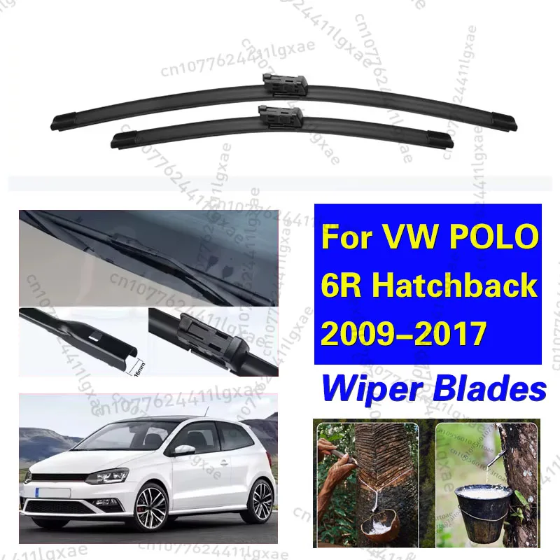 

Wiper Front Wiper Blades For VW POLO 6R Hatchback 2009-2017 2010 2011 2012 2013 2014 Windshield Windscreen Front Window 24"+16"