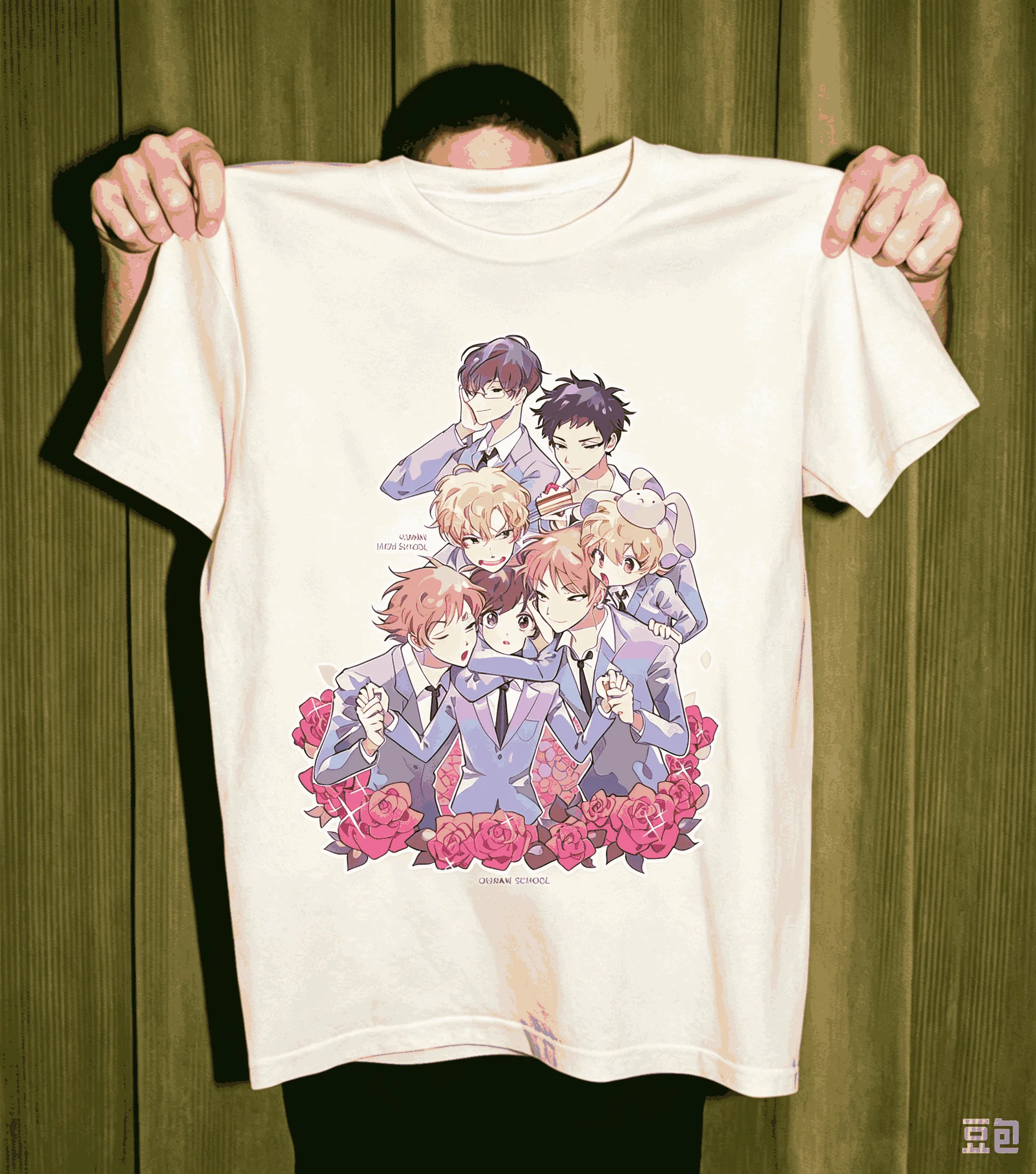 Ouran High School Host Club Anime Lover T-shirt Oversized Unisex Fashion Hip Hop Street T Shirt Casual Loose Streetwear Cotton